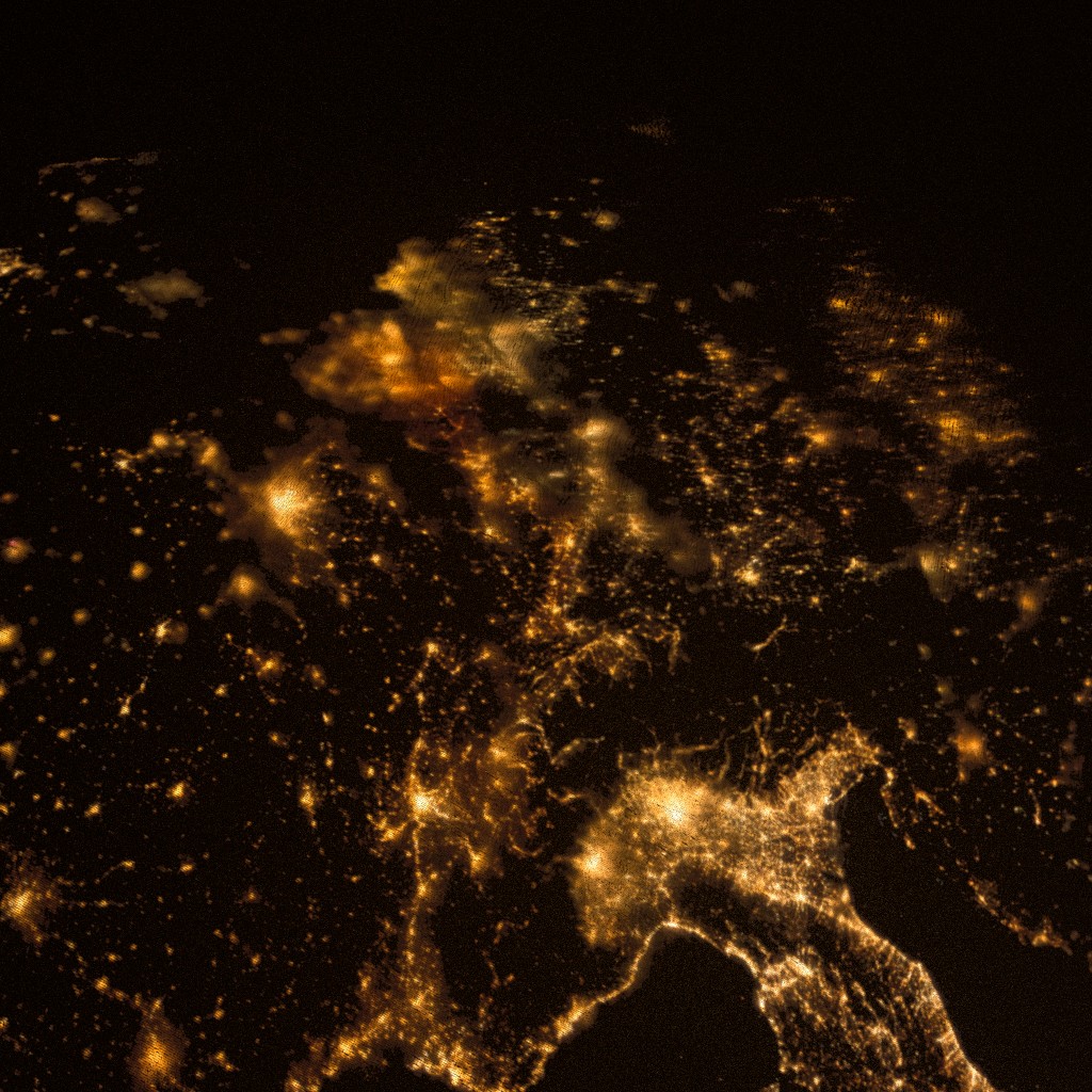 Western Europe To Arabian Peninsula at night preview image 3